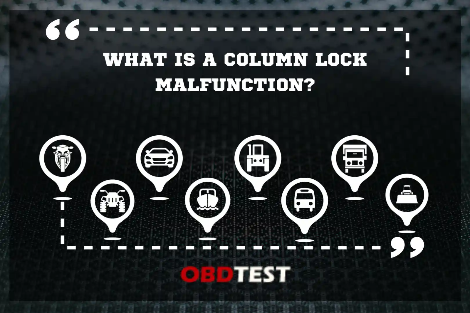 What is a column lock malfunction?