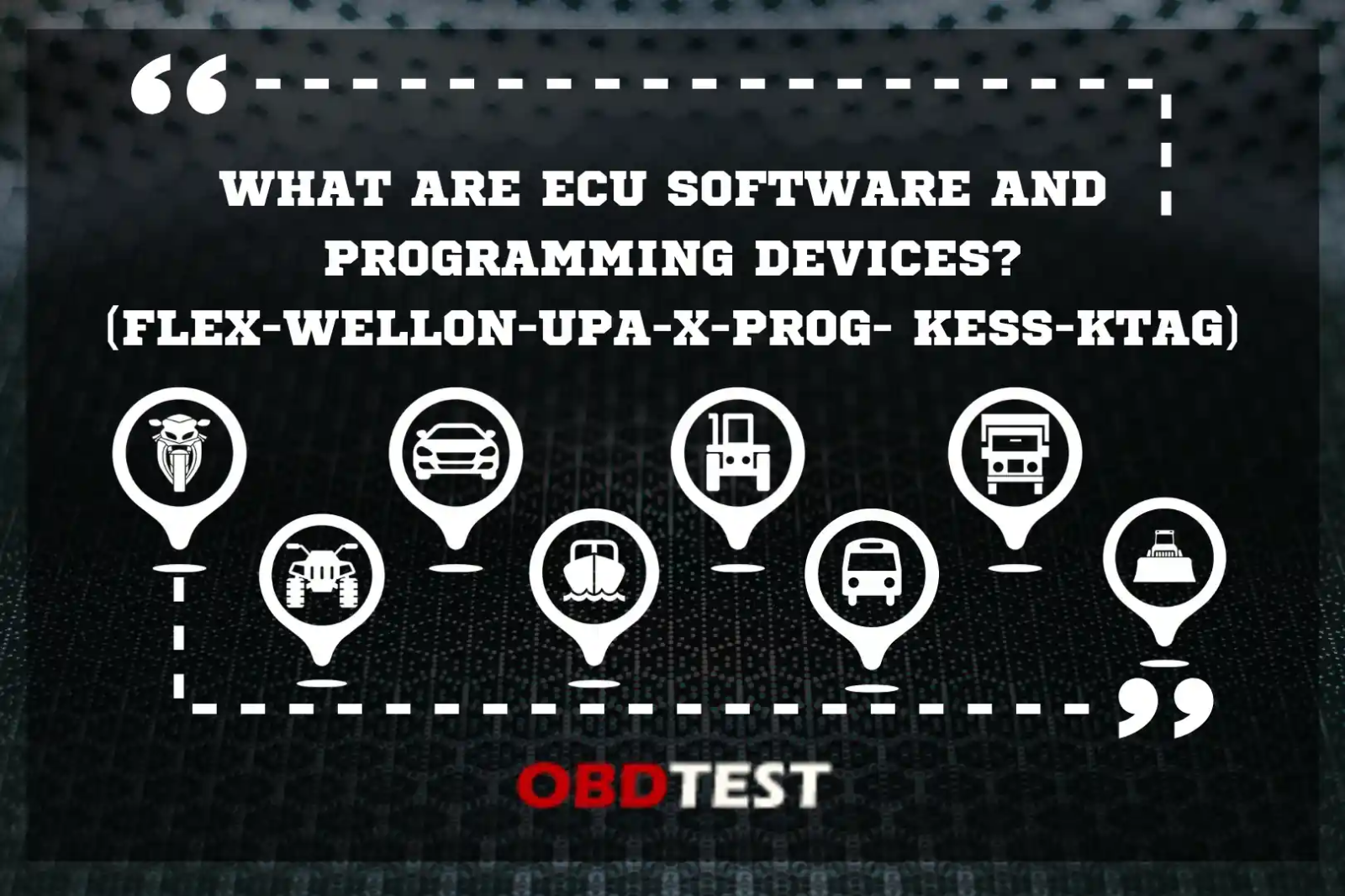 What are ECU Software and Programming Devices? 
