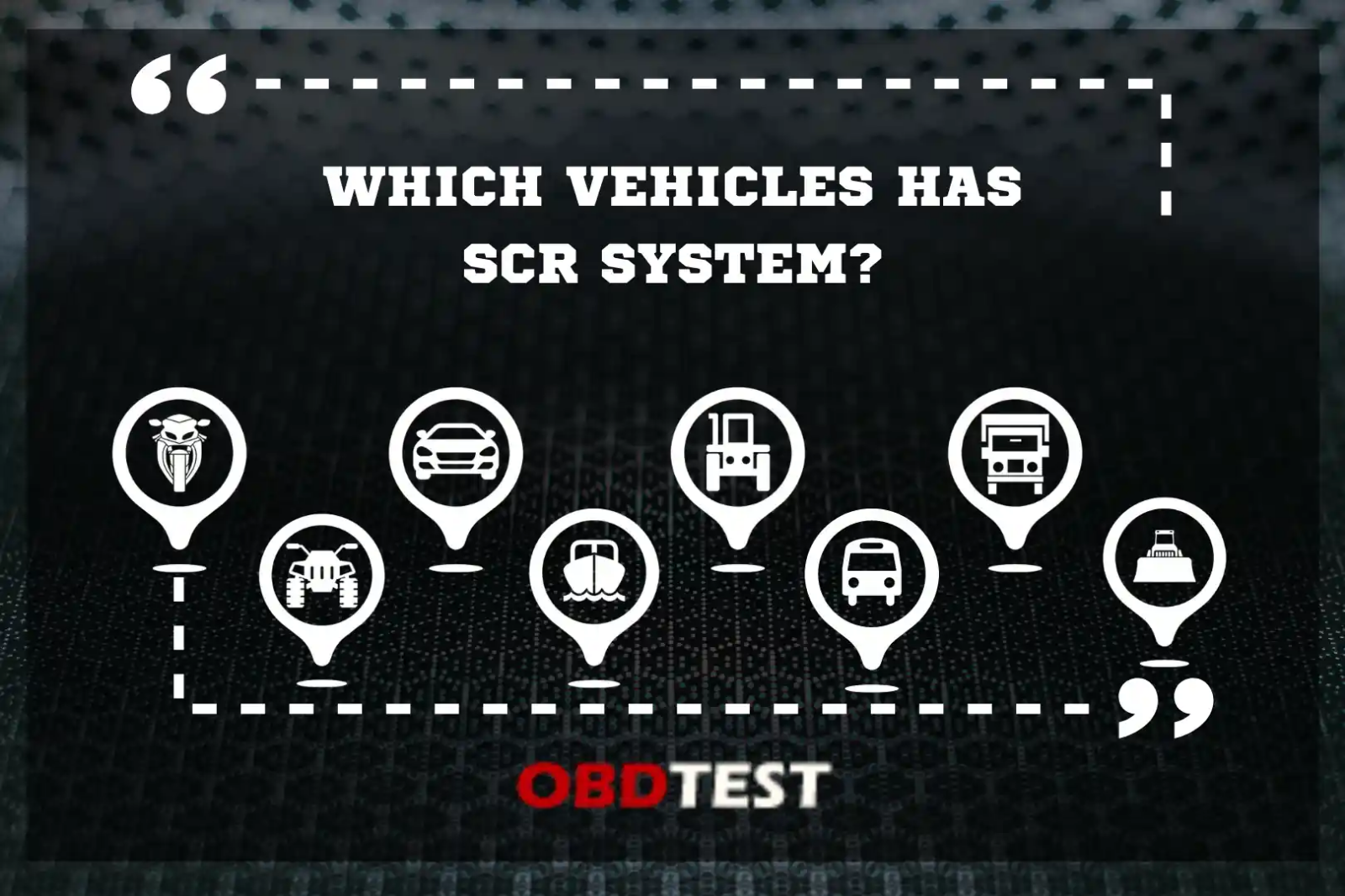 Which vehicles has SCR system?