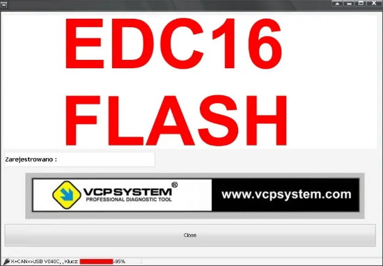 Vcpcan pro edc 16 flashing